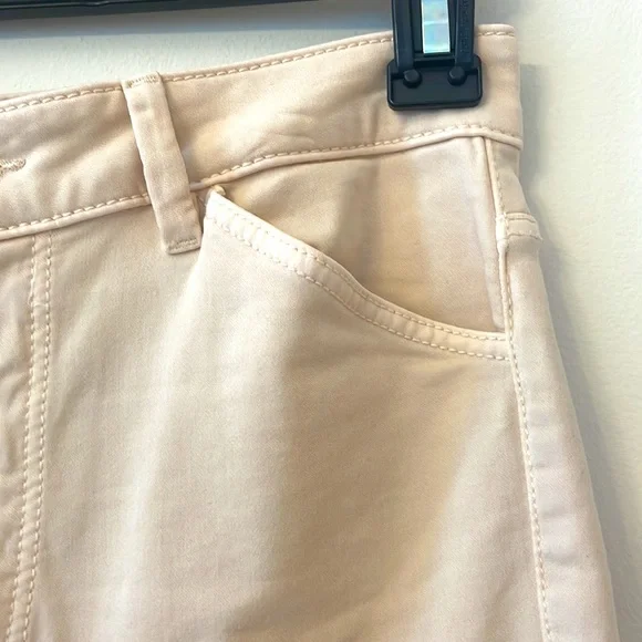 Massimo Dutti Cream Beige Tan Capri Cropped Pants Skinny Fit sz 4 Like New Cute - Picture 5 of 17